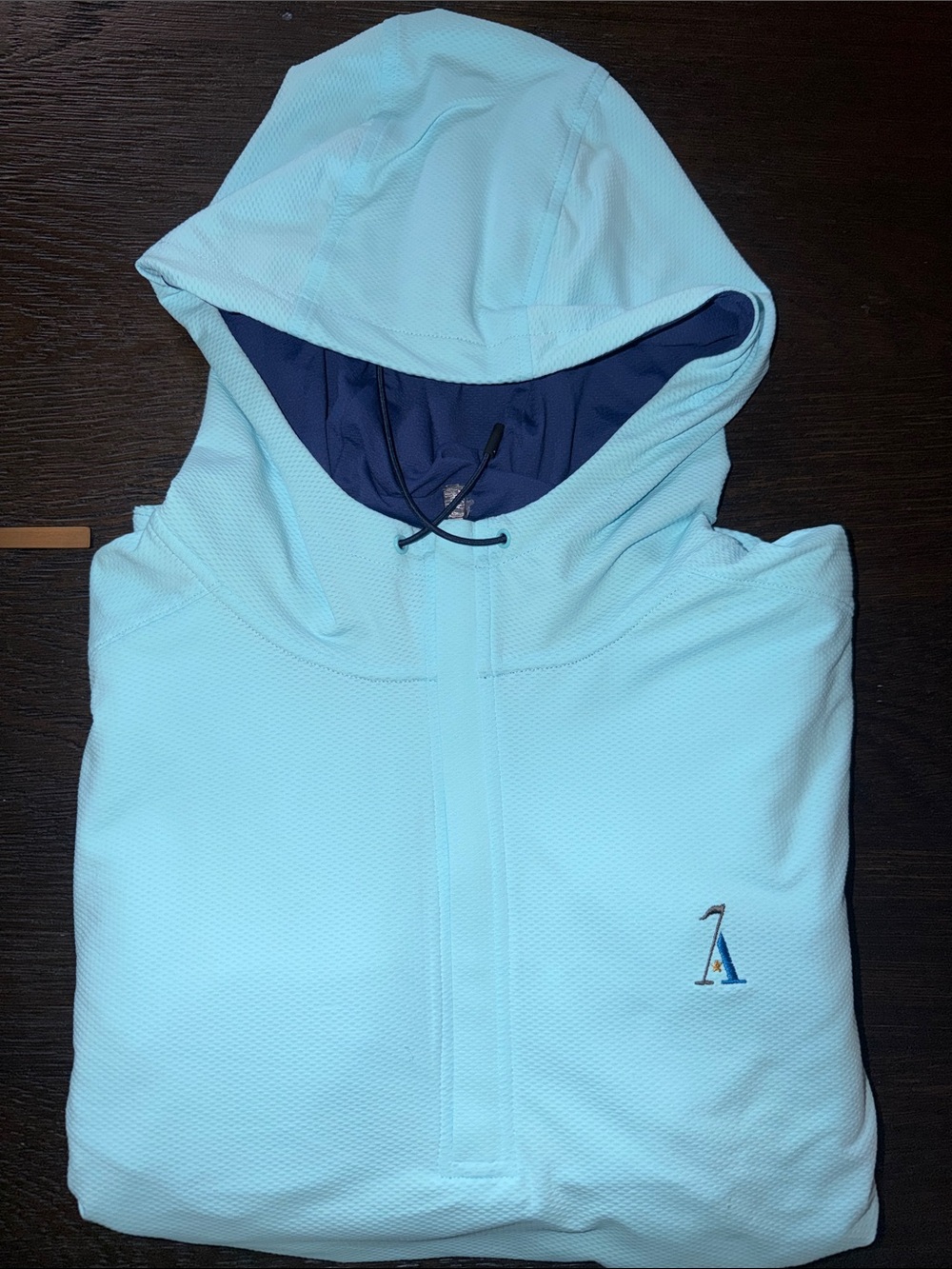 Light Blue Hooded Pullover - Performance Hoodie